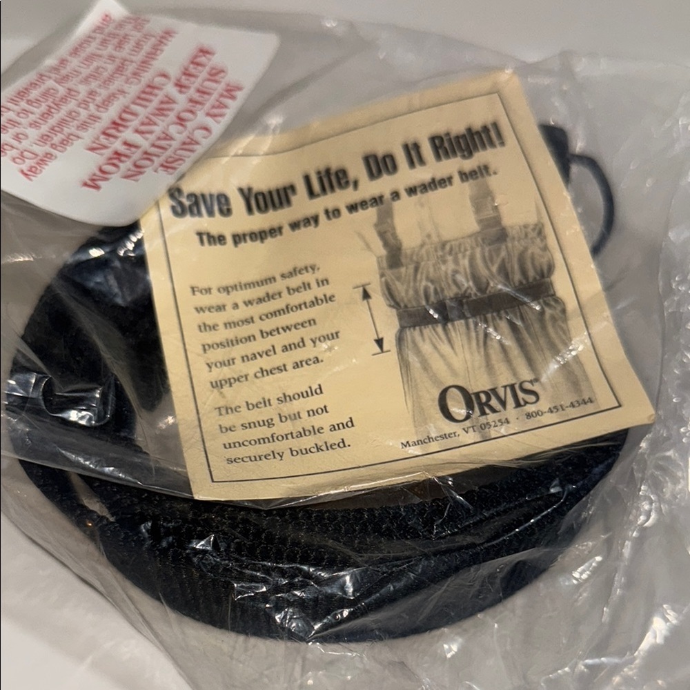 Black Nylon Wader Belt
